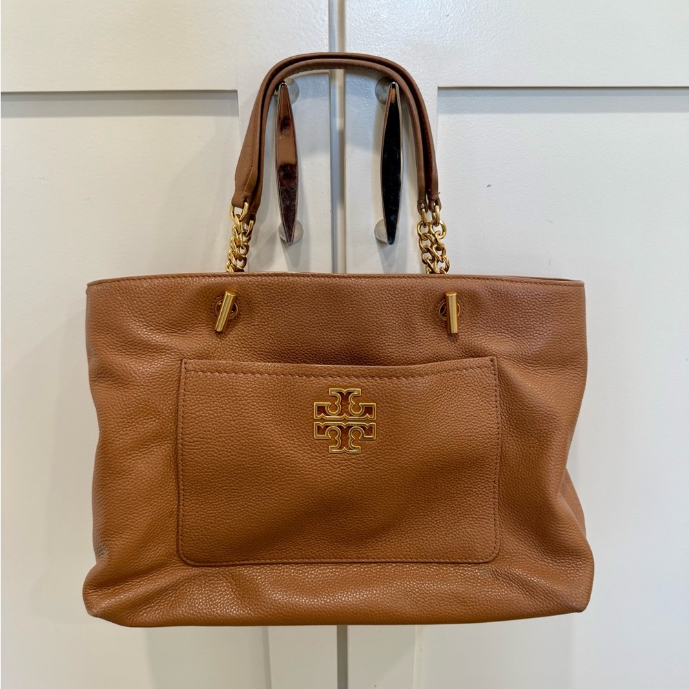 Tory Burch Pebbled camel leather Hand Bag/cross body